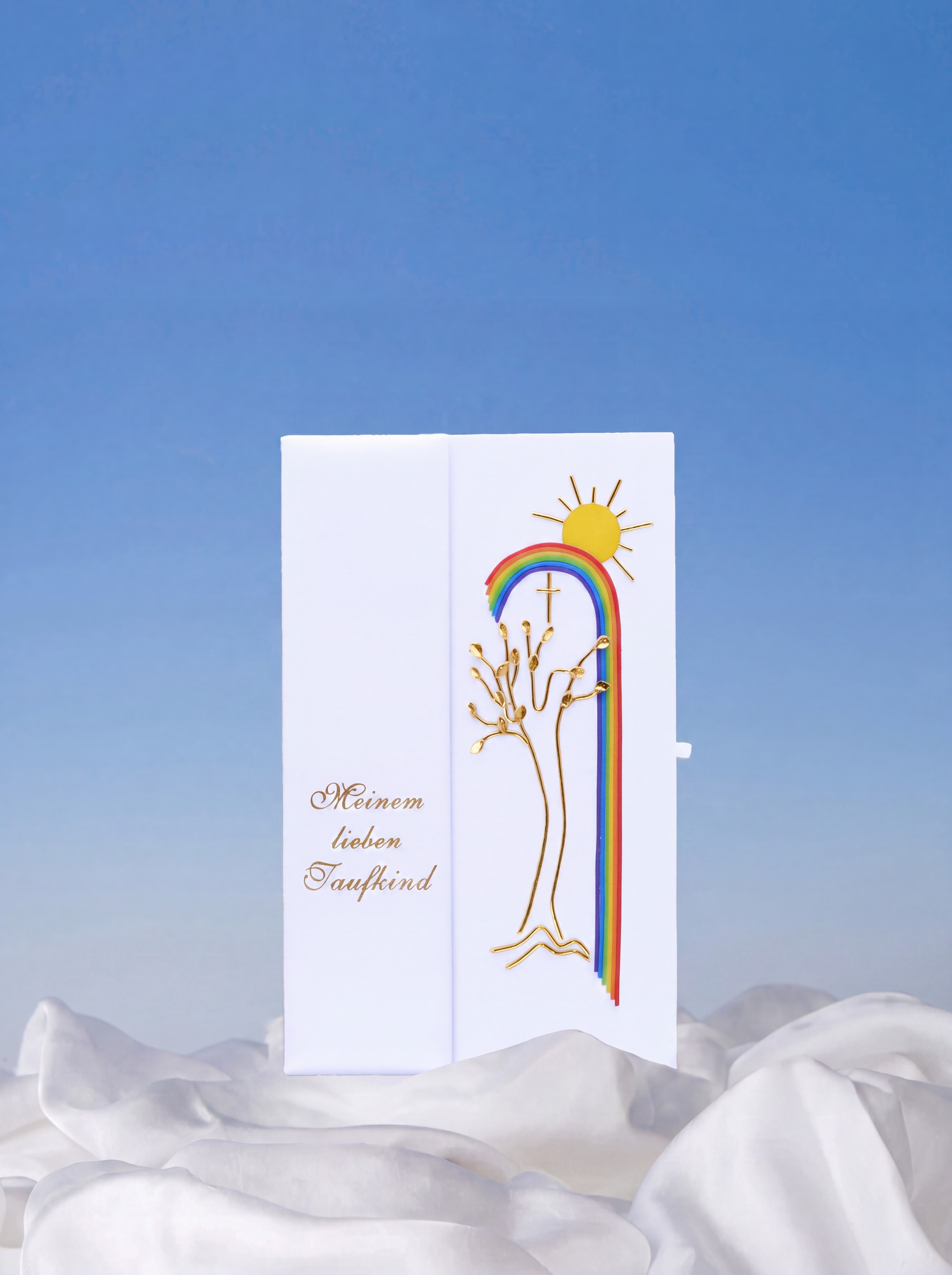 25185TB Regenbogen "Baum", bunt-gold